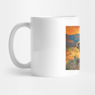 Bison running I Mug